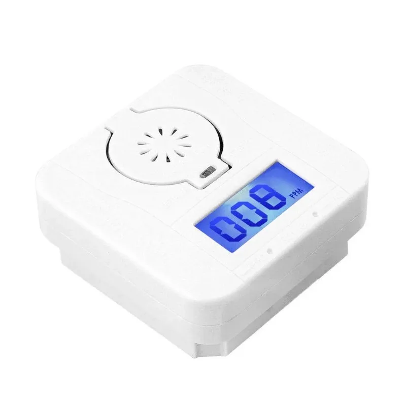 Co Carbon Monoxide Smoke Detector Alarm Poisoning Gas Warning Sensor Security Poisoning Alarm Lcd Photoelectric Detectors 1pcs