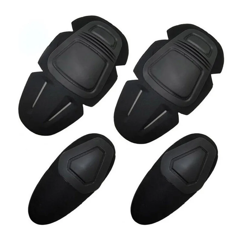 Almofada protetora tática de joelho e cotovelo para paintball airsoft uniforme de combate terno militar 2 joelheiras e 2 cotoveleiras apenas terno de caça
