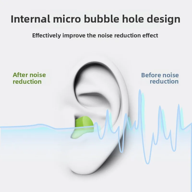 10/24pcs Candy Color Comfortable Antinoise Earplugs Sleep Noise Reduction Ear Protector for Sleep Soft Foam Earplugs Anti-Noise