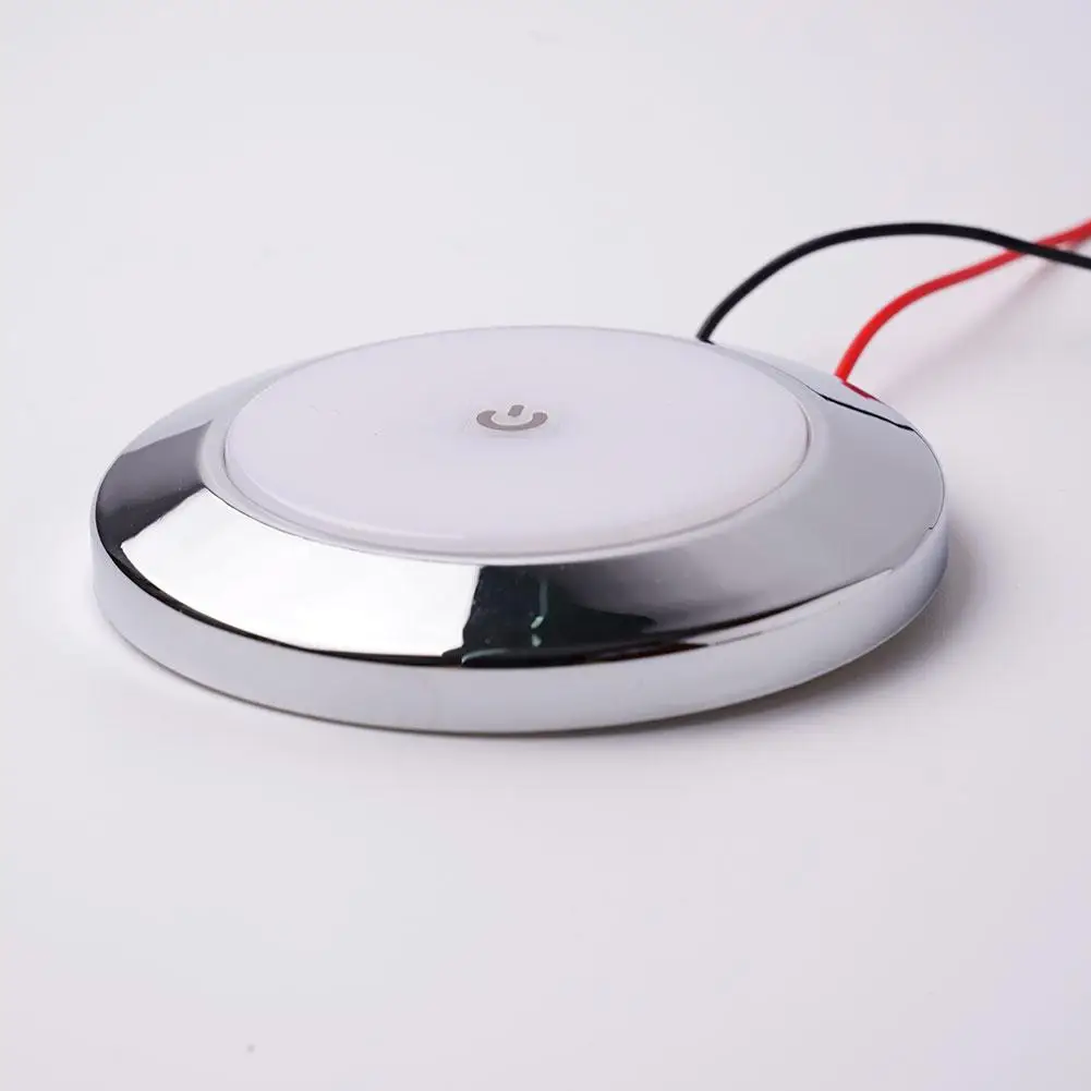 12V Touch Lampe RV Innen Decke LED Licht mit Dimmer Schalter Auto Innen Led Runde Licht RV Innen Dach lampe Für Boot