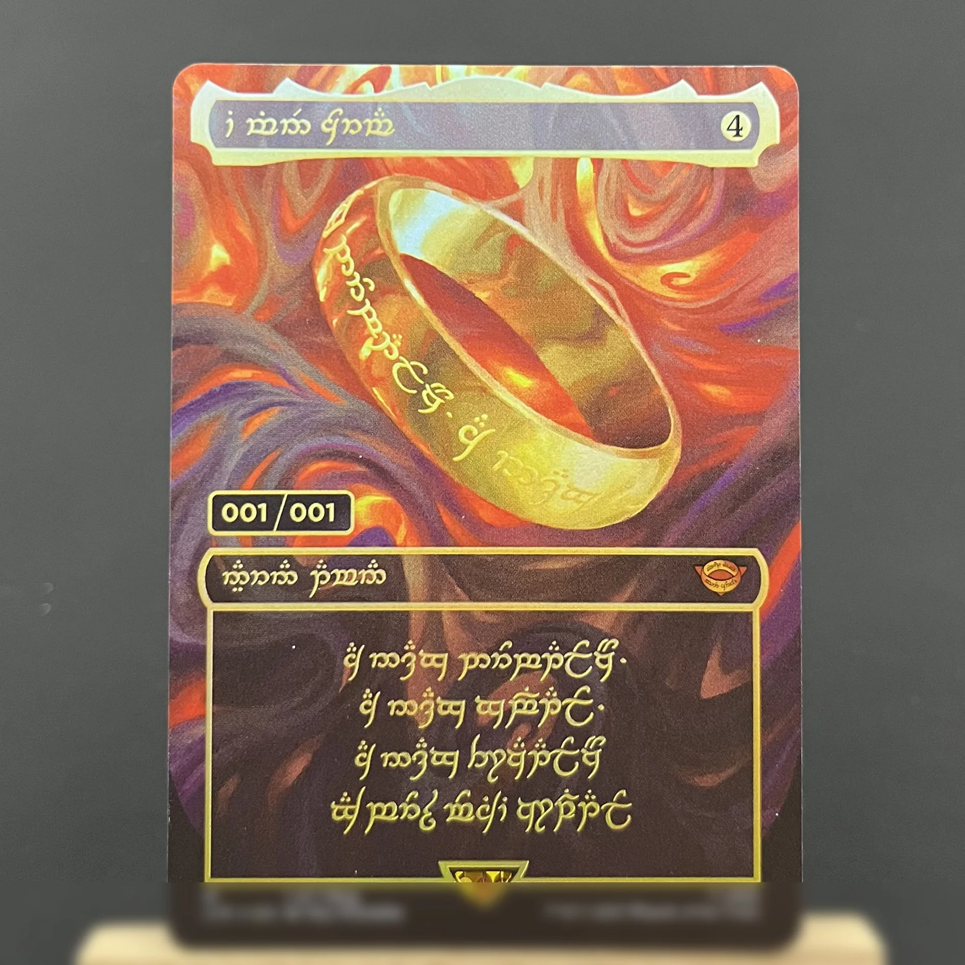 LTR LTC FOIL1-I01 Tcg карты прокси волшебное кольцо The One Ring sol Ring Orcish Bowmasters драгоценные камни каверны душ собрание