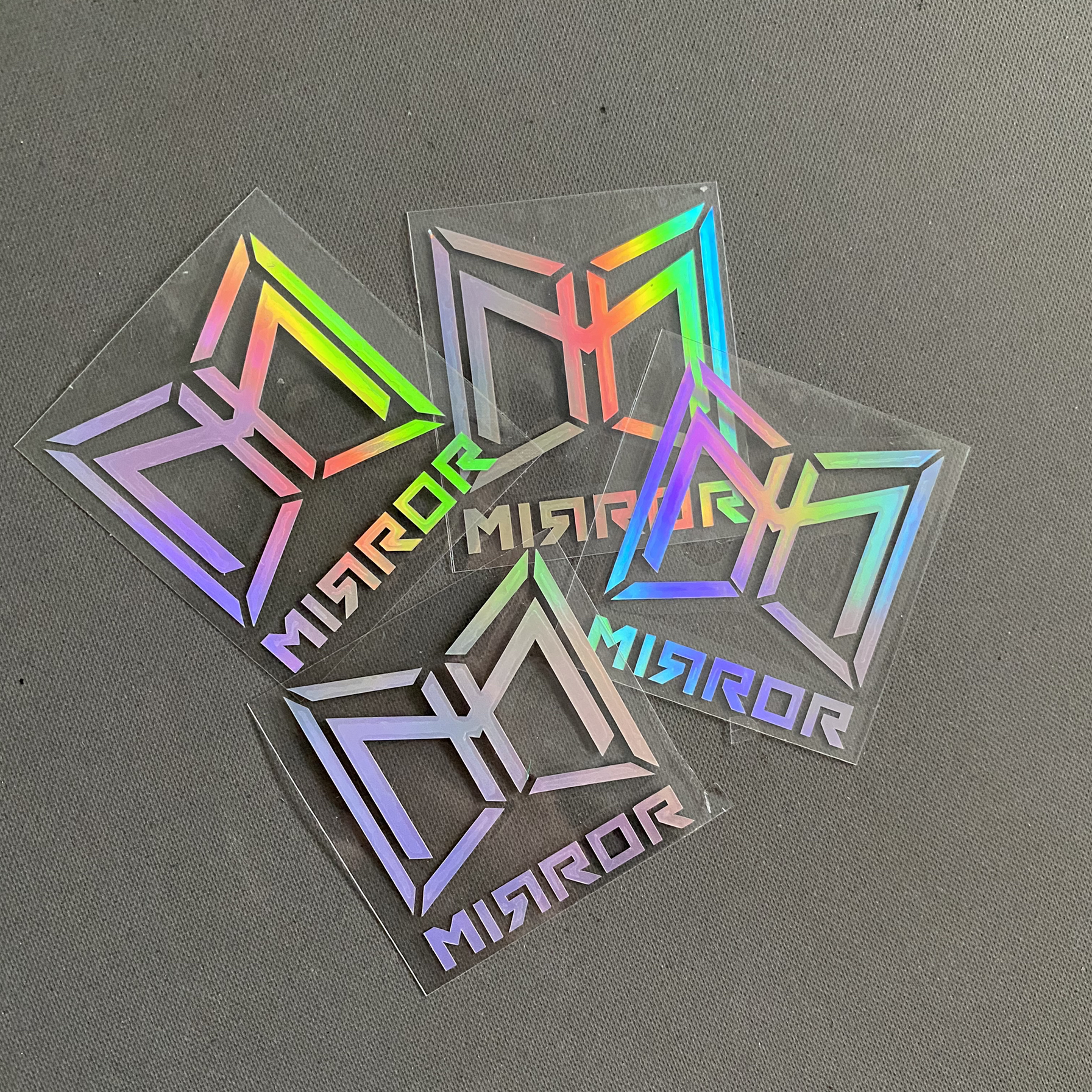 Regenbogen-Chamäleon, personalisierter holografischer Transfer-3D-Aufkleber, individuelles selbstklebendes Etikett, wasserfester glitzernder Logo-glänzender Aufkleber