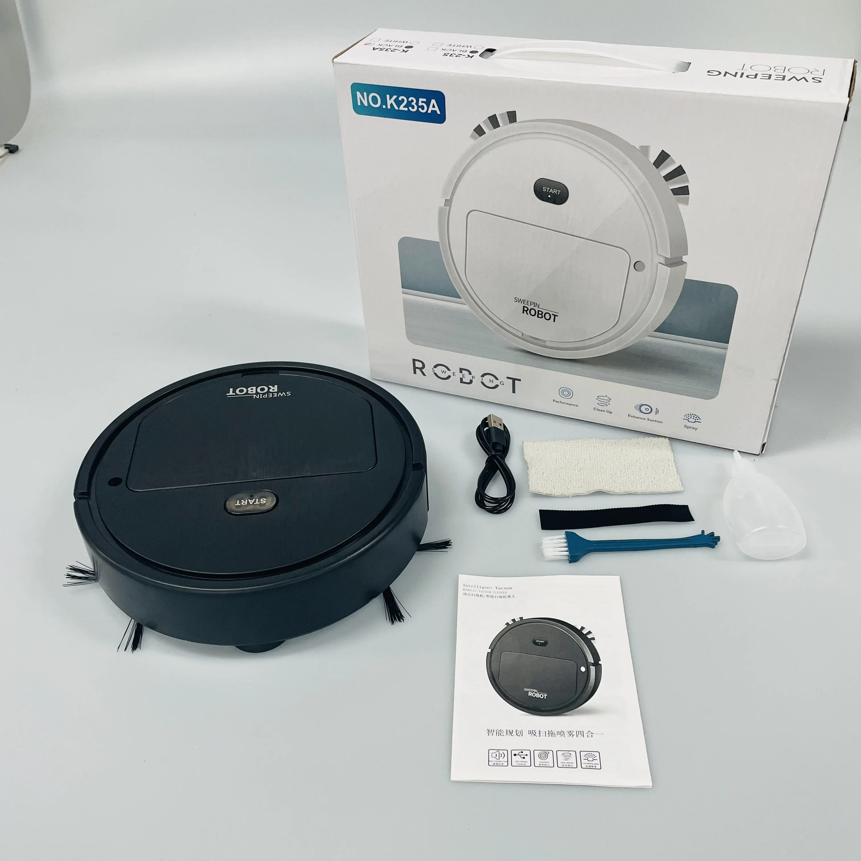 Aspirateur robot automatique multifonctionnel avec fonction de nettoyage, nettoyage humide
