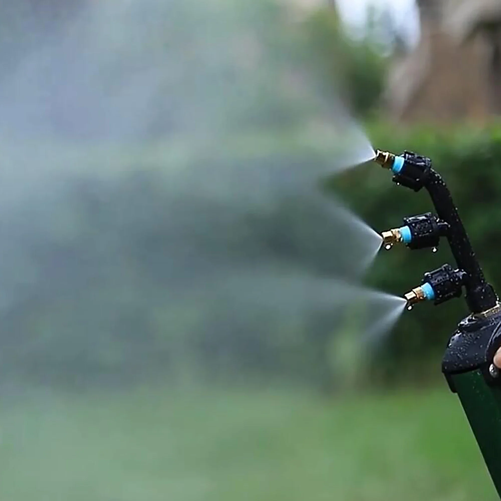 Bico pulverizador atomizador único/duplo/três cabeça de bico jardinagem plantas flores nebulização irrigação pulverizador ferramenta rega