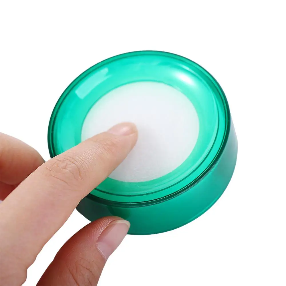 Accounting Wet Hand Device Treasurer Bank Teller Finger Wetted Tool Round Case Finger Wet Device Money Counting Tool