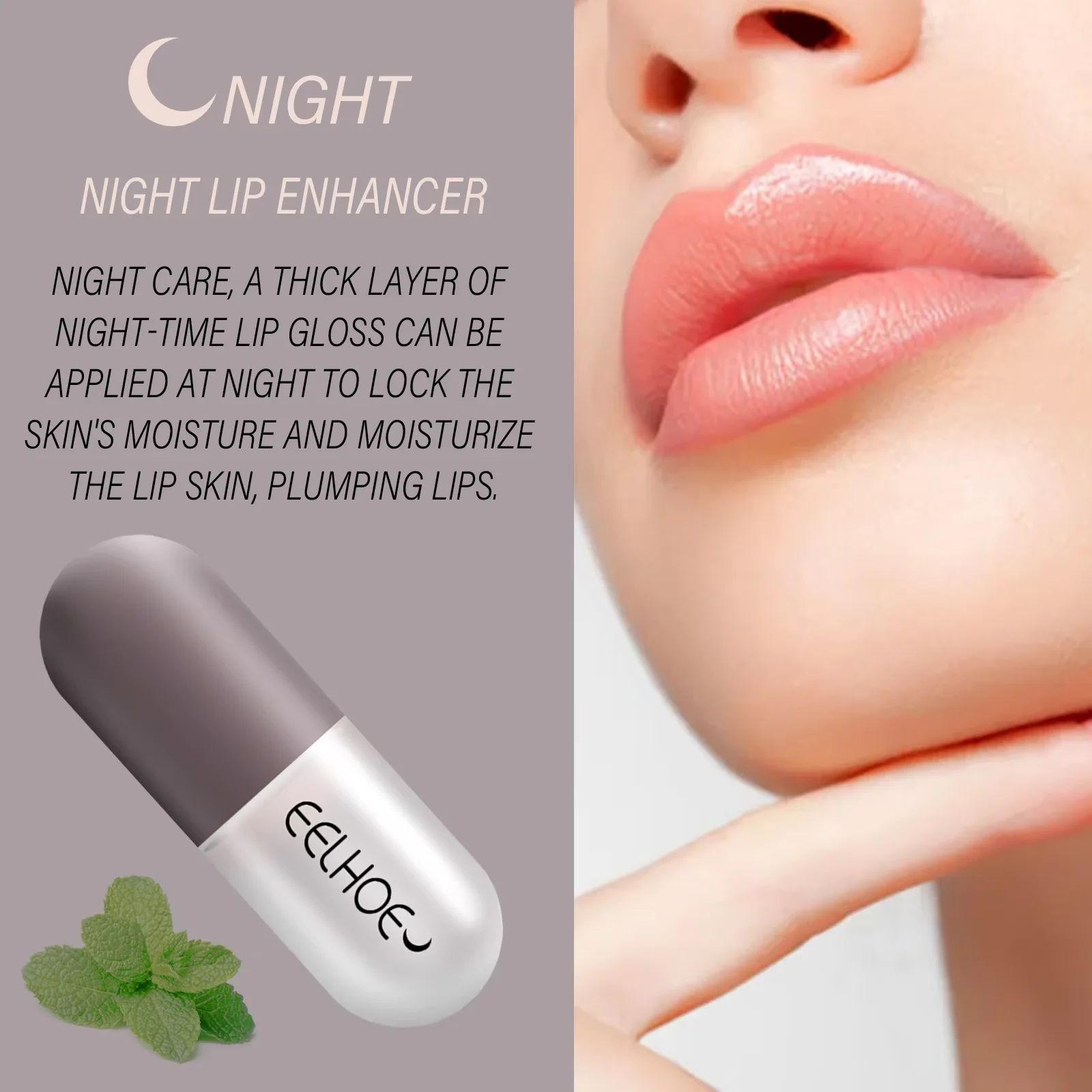 EELHOE Lippenbalsam, feuchtigkeitsspendend, Anti-Risse-Lippen, feuchtigkeitsspendend, langlebig, Anti-Trocknung, Reparatur von Lippenlinien, erhöht die Elastizität, Lippenstift