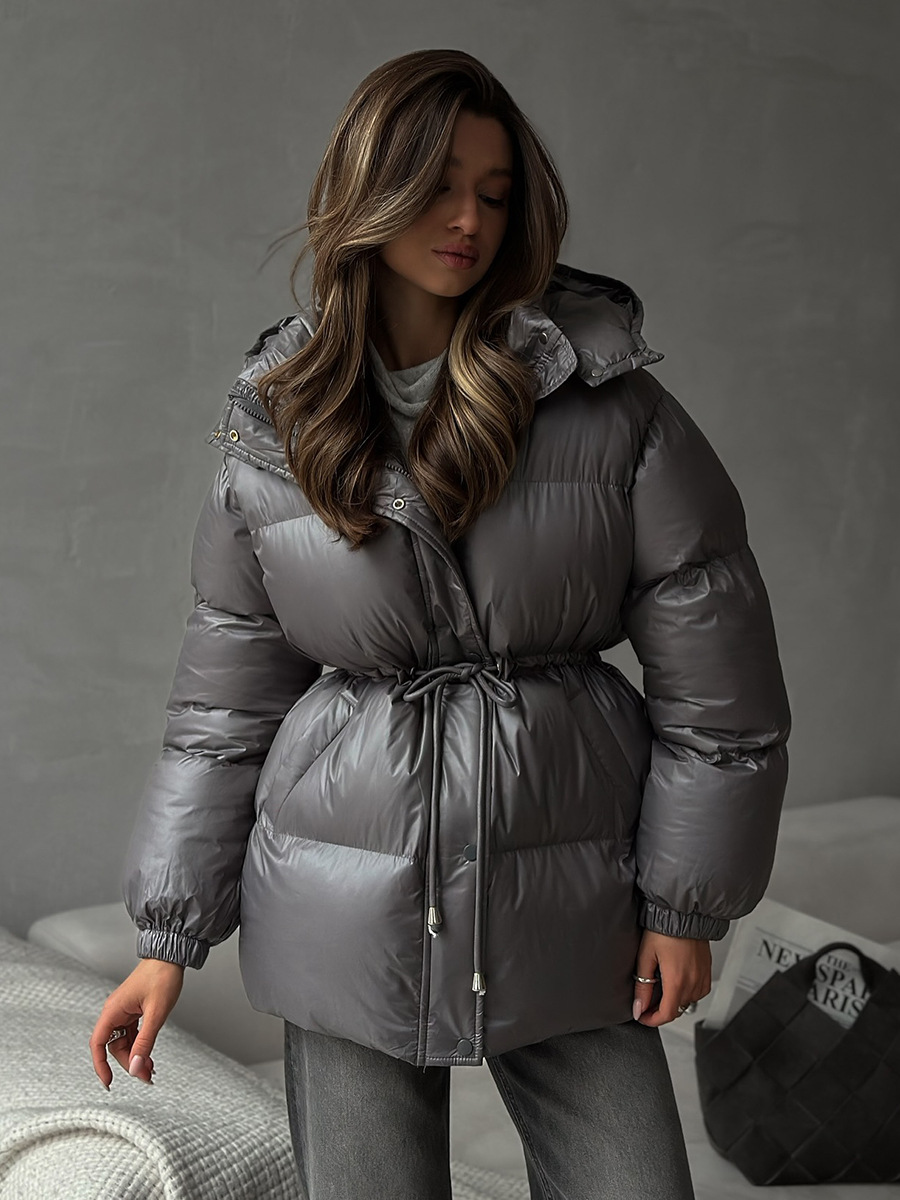 2025 nova moda quente acolchoado jaqueta feminina inverno parkas manga longa com capuz pão roupas de algodão feminino jaqueta grossa outerwear