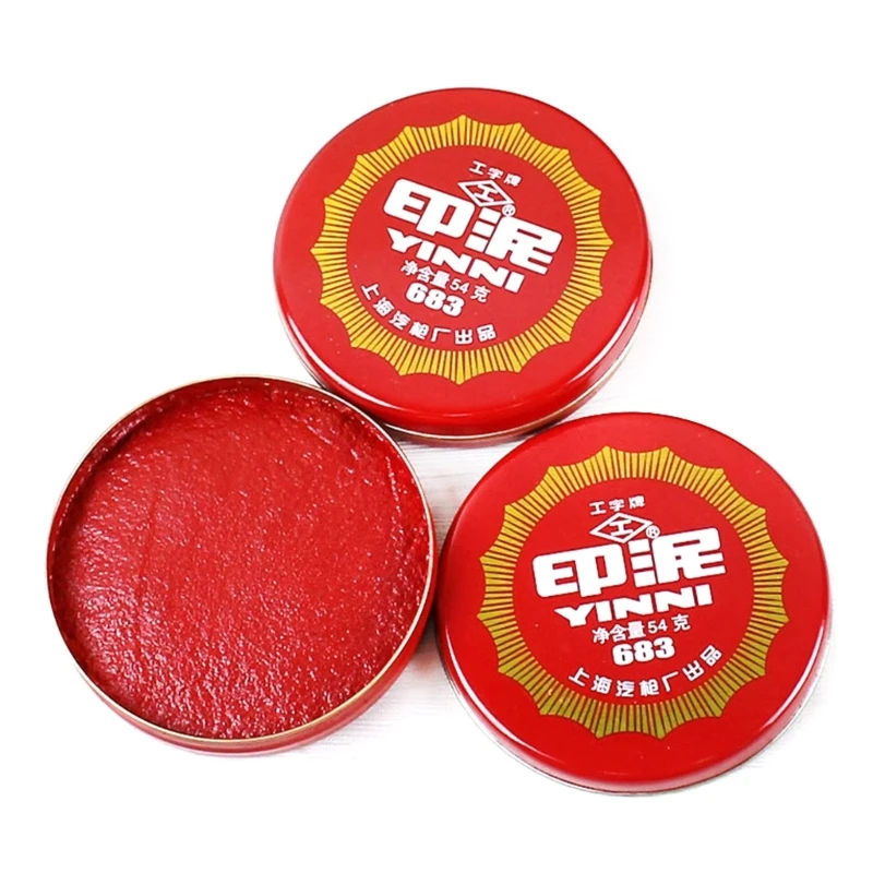 Red Pad Red Thumbprint Pad for Office Signing Contract/File/Document, Finger Printing Pad Pad Stamp H8WD