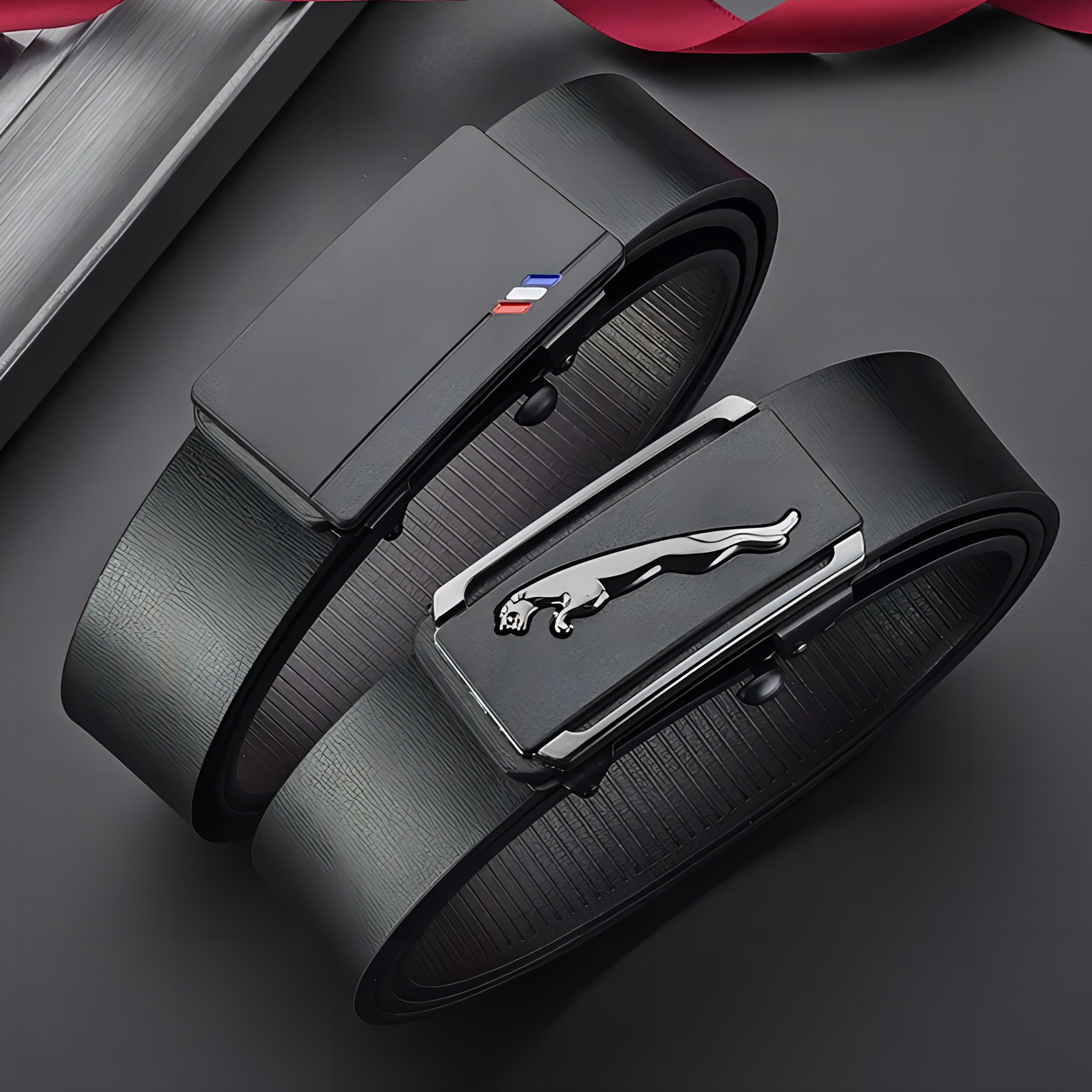 Fashion Business Men'S Belt Genuine Luxury Brand Belt Automatic Buckle Belt PU Leather Soft Belt With Cargo Pants Jeans Belt