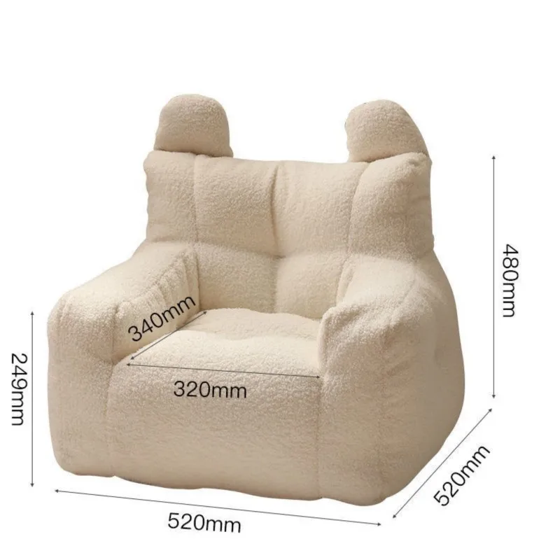น่ารักขี้เกียจโซฟาน่ารักการ์ตูนเด็กโซฟาเด็ก Mini Bean Bag แกะกํามะหยี่ที่นั่งอ่านผู้ชายและผู้หญิงโซฟาเด็กเฟอร์นิเจอร์