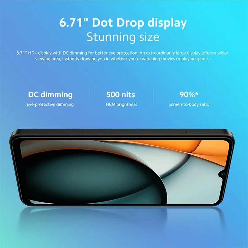 Versão global do smartphone Xiaomi Redmi A3 Mediatek Helio G36 Ecrã HD de 6,71 polegadas Câmara dupla Bateria de 5000 mAh Carregamento rápido de 10 W