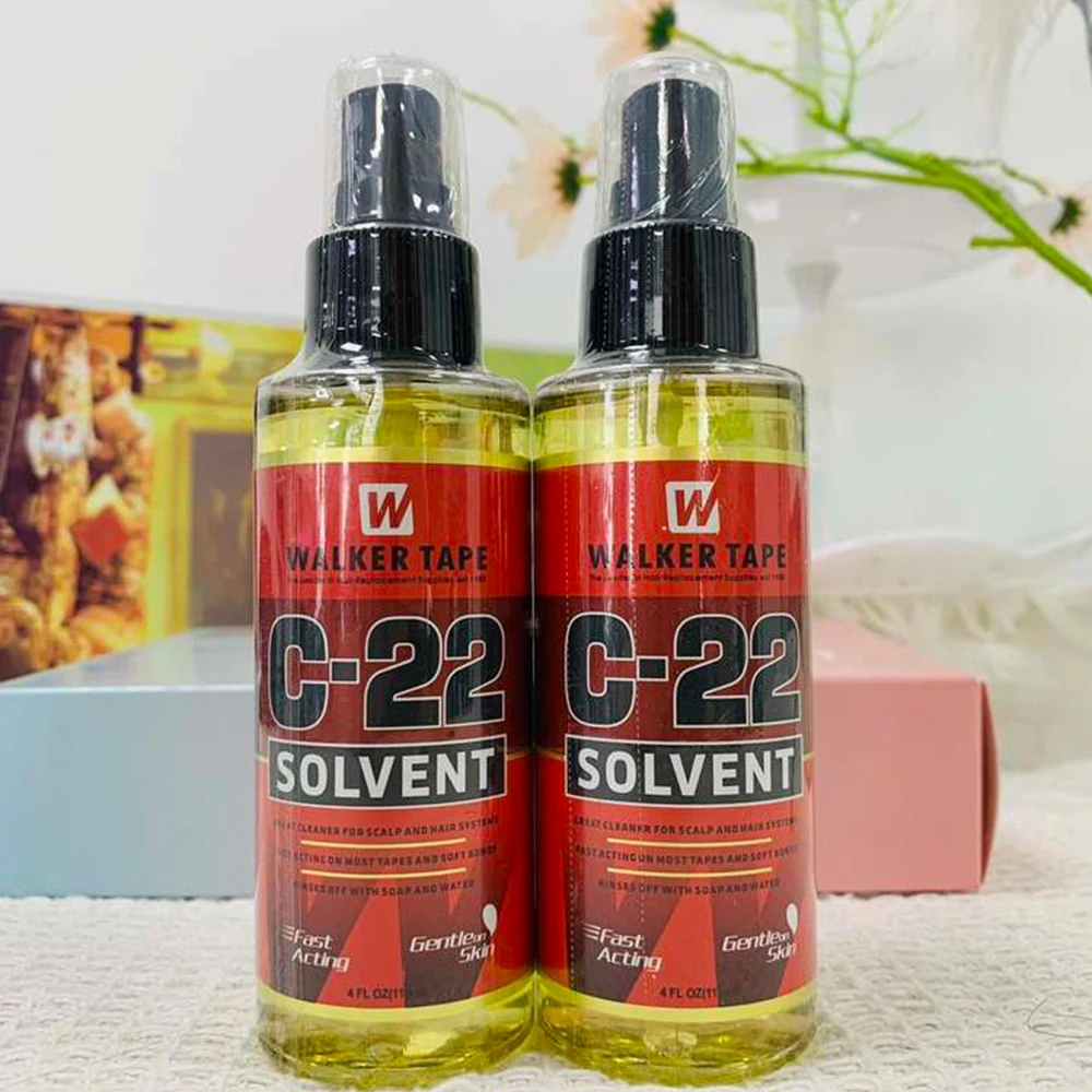 C-22/ขวดตัวทําละลายสเปรย์Removerสําหรับวิกผมลูกไม้ToupeeกาวRemoversวิกผมกาวRemoverสําหรับเทปต่อผม