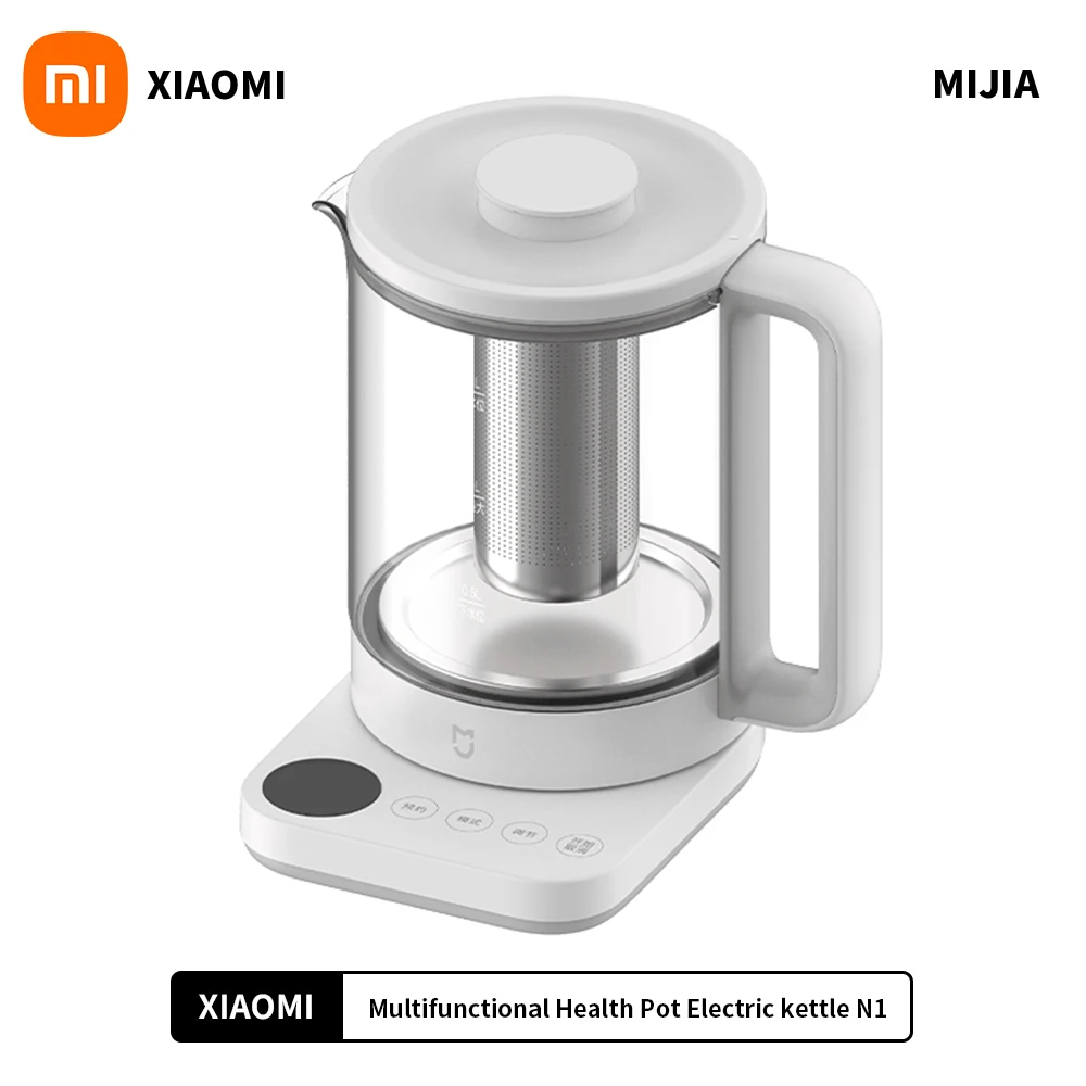 Nuevo XIAOMI MIJIA olla de salud multifuncional Hervidor eléctrico N1 electrodomésticos 800W 304 preservación del calor de acero inoxidable