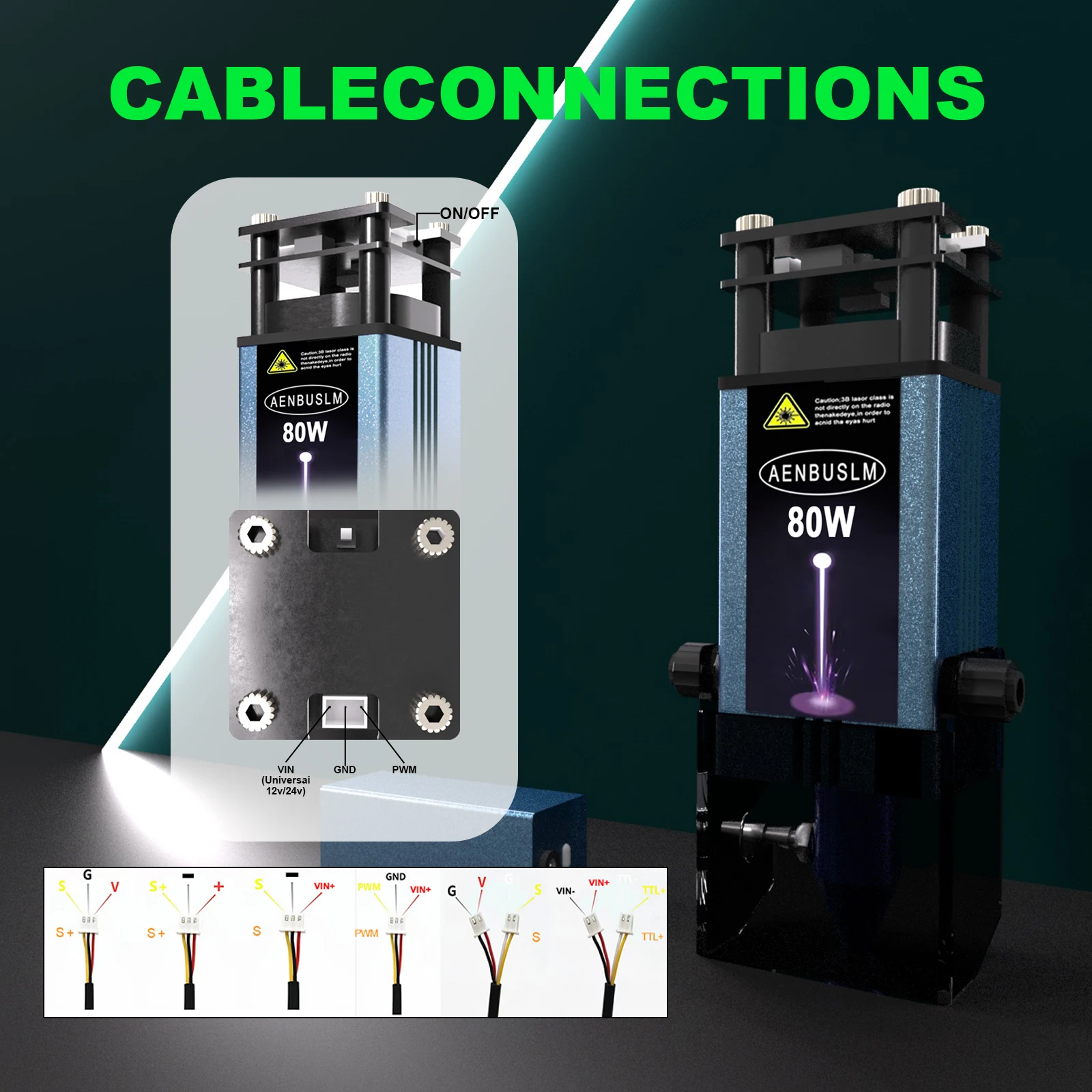 AENBUSLM 레이저 모듈 레이저 조각 헤드 목공 레이저 조각기 절단 3D 프린터 CNC 경로 도구 레이저 각인기 레이저각인기 목공공구 cnc라우터 공유기 레이저머신 레이져 각인기 레이져각인기 레이저커팅기 레이저 커팅기 레이저절단기 레이져커팅기 레이져 절단기 cnc조각기 450nm 40W 80W 12V 24V