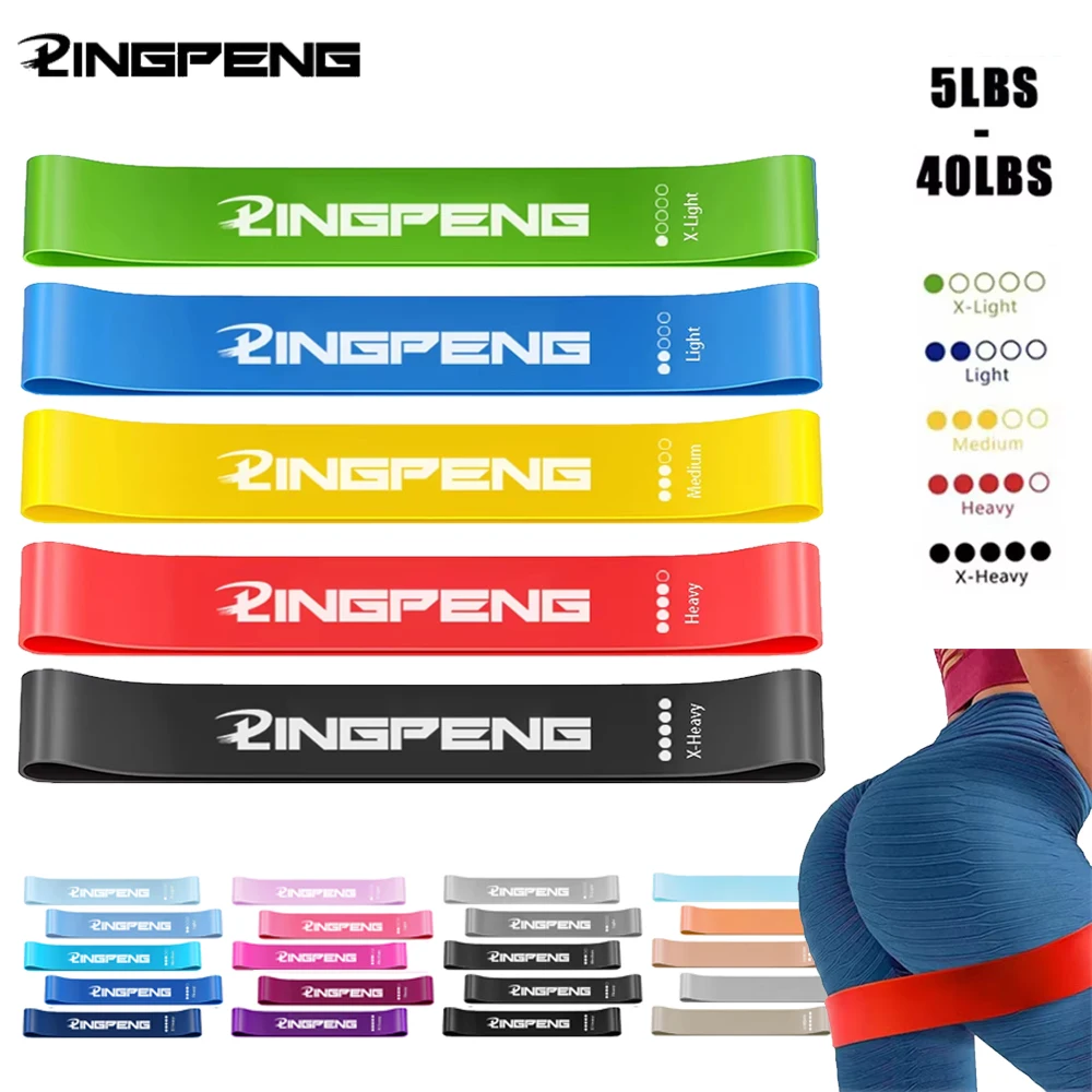 Gimnasio con bandas elásticas, equipo de entrenamiento físico, bandas de resistencia para Yoga, búsqueda de volumen de ejercicio, entrenamiento de gimnasio, culturismo, Pilates