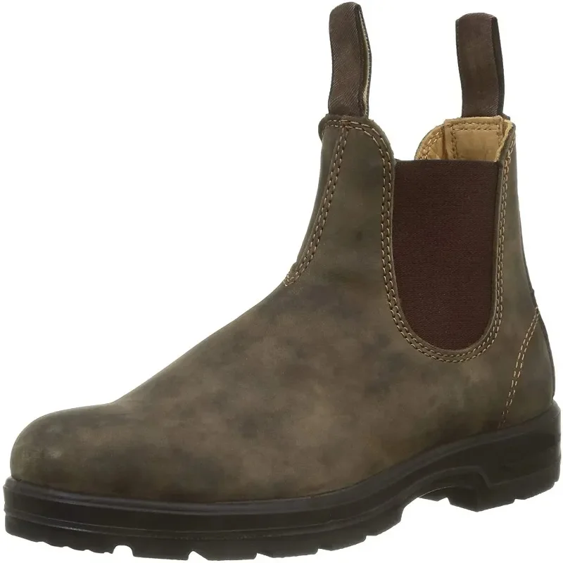 Botas De cuero Retro De talla grande 47 48 49, botas Chelsea hechas a mano, botines Unisex cómodos e informales, Zapatos De Hombre