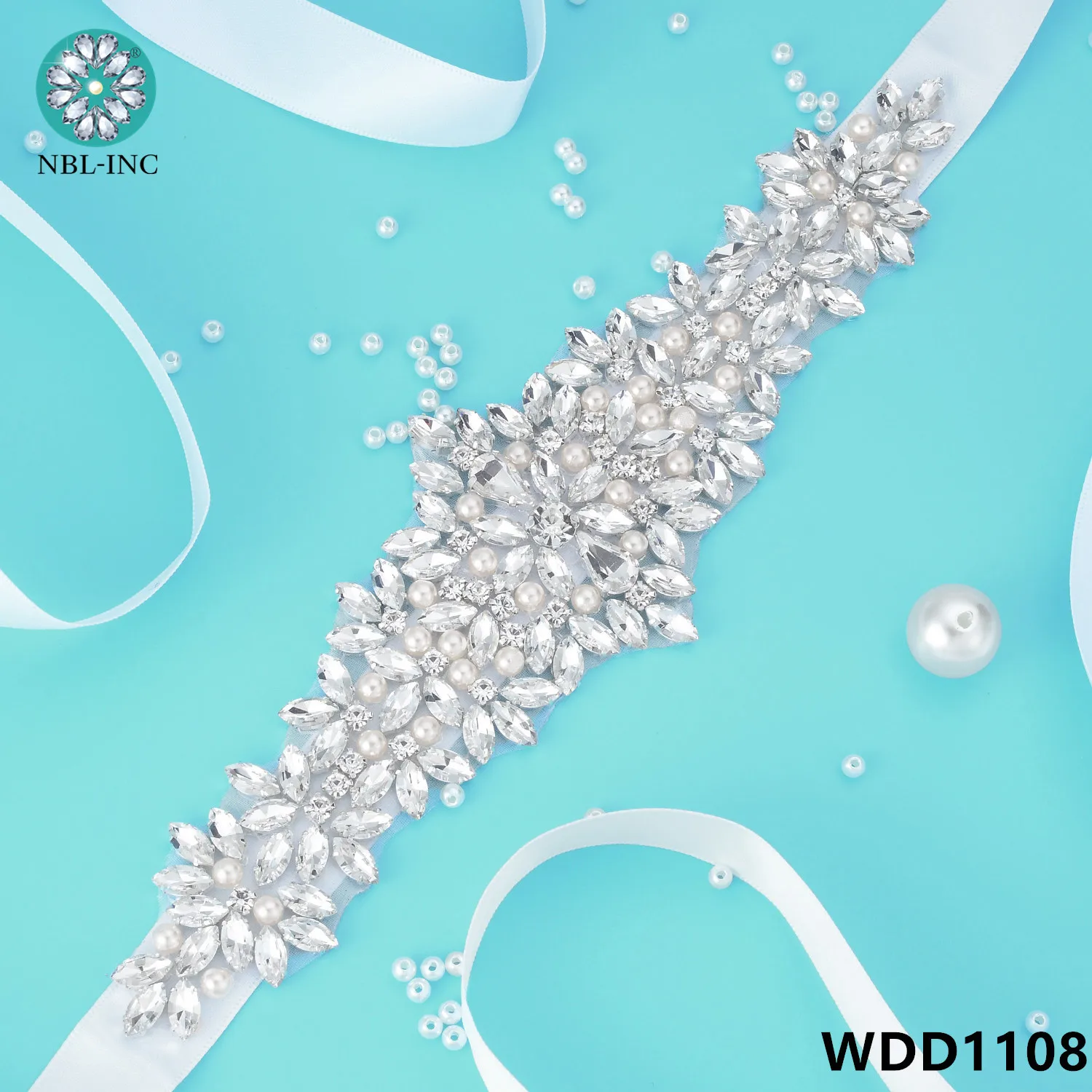 (1 peça) cinto de noiva com strass, cinto de vestido de casamento com faixa de cristal para acessórios de vestido de casamento wdd1043