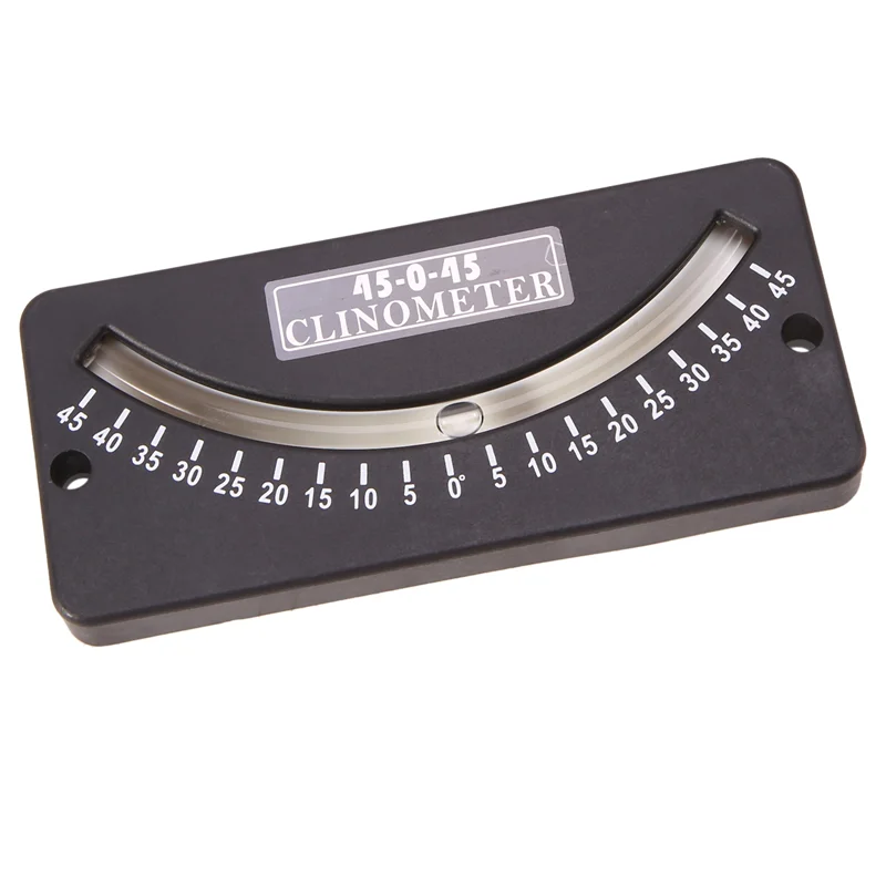 BABQ 45-0-45 Inclinometer Mini Protractor Inclinometer Angle Measuring Instrument Tilt Gauge Slope Meter