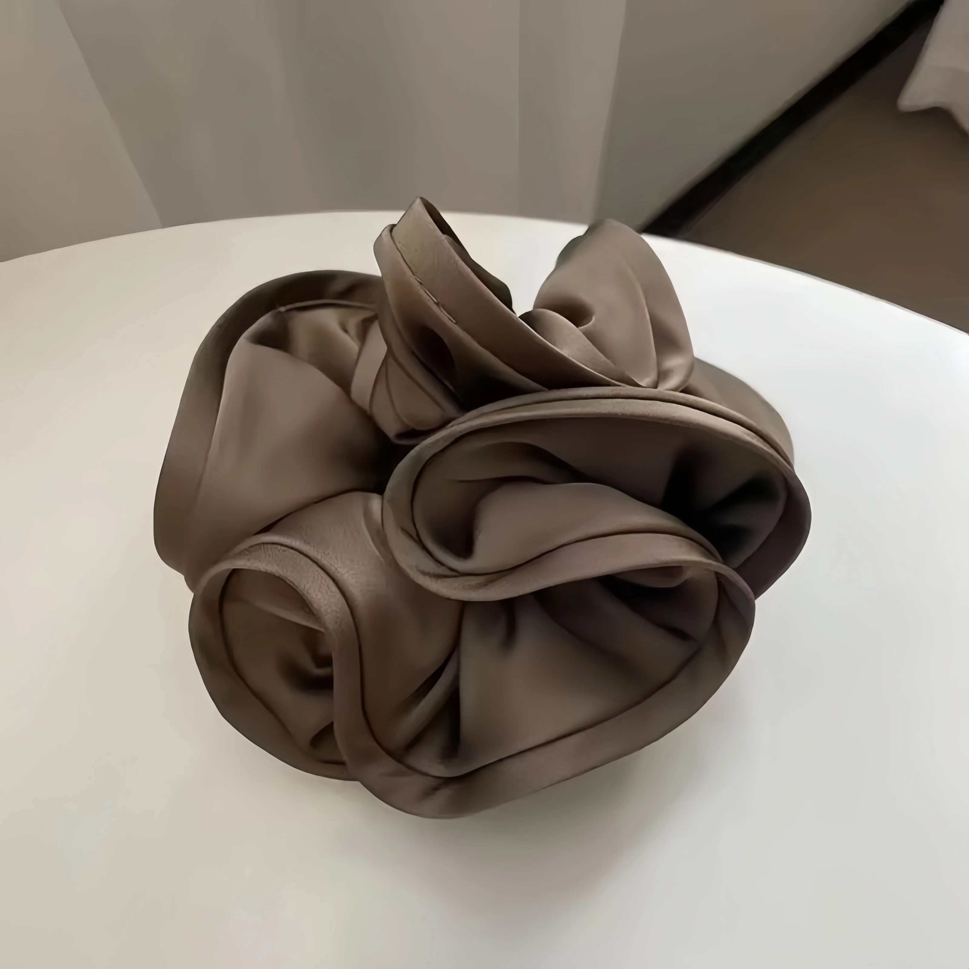 Koreanische Große Haar Krawatte Band Scrunchies Satin Elastische Haarband Bogen Frauen Einfache Temperament Neue Stil Pferdeschwanz Haar Zubehör