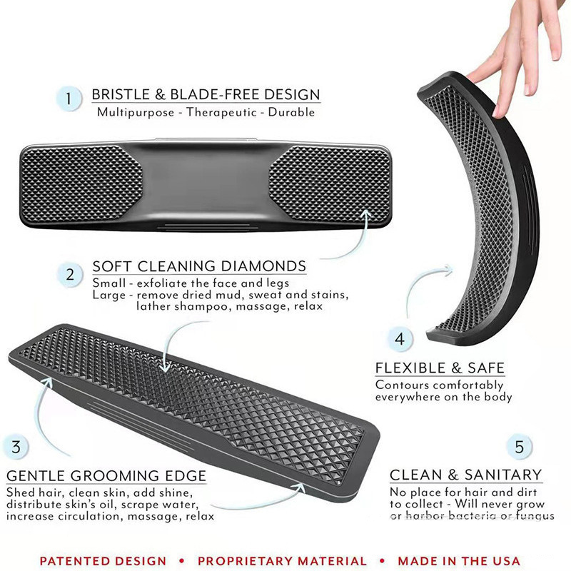 Cepillos de masaje para caballos, herramientas para el cuidado del cabello, suministros de acabado para el baño, deportes ecuestres