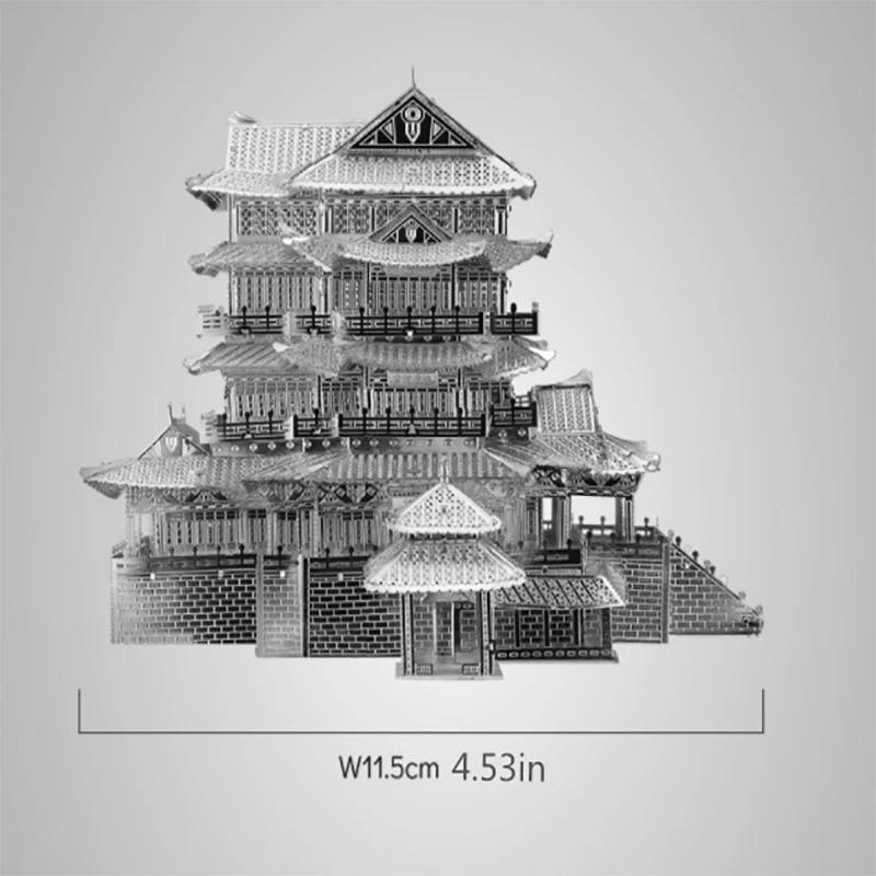 Tengwang Pavilion 3D Metalowe puzzle dla dorosłych DIY Mecha Model Kits Blocks Fighter Model Kit Brain Teaser Puzzle Fidget Toys