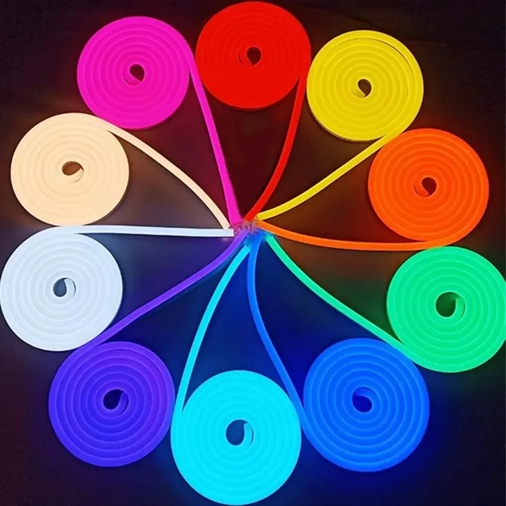 IKFAE-LED ชุดไฟนีออนแบบยืดหยุ่น Strip Light, แรงดันต่ํา, แถบซิลิโคน, ไฟกลางแจ้ง, Modeling Ambient Light, 12V