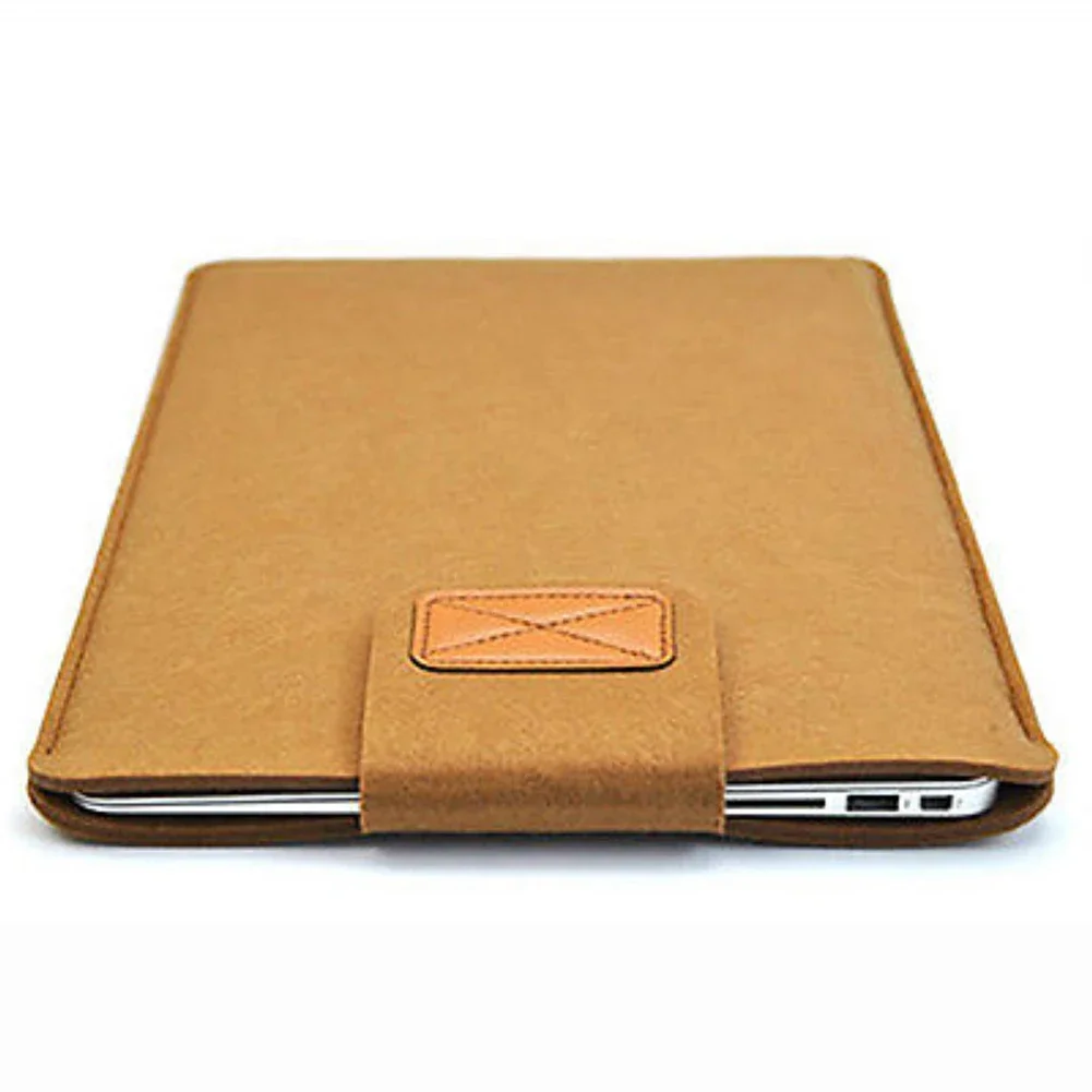 Funda de fieltro para MacBook Air Pro de 11/13/15 pulgadas, funda delgada para tableta, funda protectora de Color sólido, almacenamiento de ajuste Universal