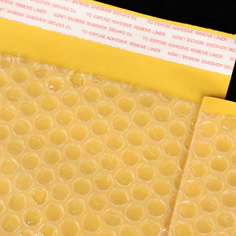 100PCS กระดาษคราฟท์ Bubble Mailers ซองกระเป๋าจัดส่งซองจดหมายโฟม Mailing จัดส่งบรรจุภัณฑ์ Courier กระเป๋า