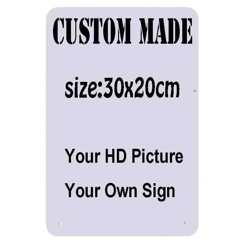 30x2 0CM/30X15CM Tùy Chỉnh Kim Loại Tín Hiệu Retro Mảng Bám Nhà Trang Trí Dán Tường Nghệ Thuật Poster Biển ZSS61