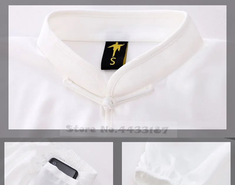 เสื้อผ้าหลวมจีนแบบดั้งเดิม Tang ชุด Kung Fu เสื้อผ้า Retro Oriental Unisex Tai Chi Elastic เอวเหนียว Loungewear 3XL