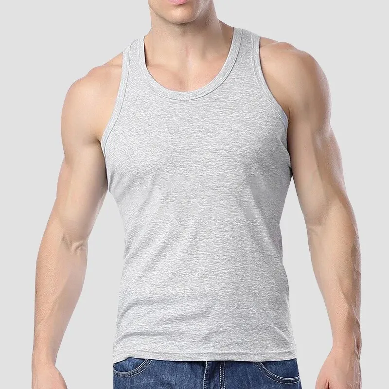 2025 ใหม่ผู้ชายฤดูร้อนน้ําหนักเบาผ้าฝ้ายเสื้อกั๊กกีฬาสบายๆชุดนอนครอบครัวกลางแจ้งแน่นด้านบนBreathable Quick Dryingเสื้อกั๊ก