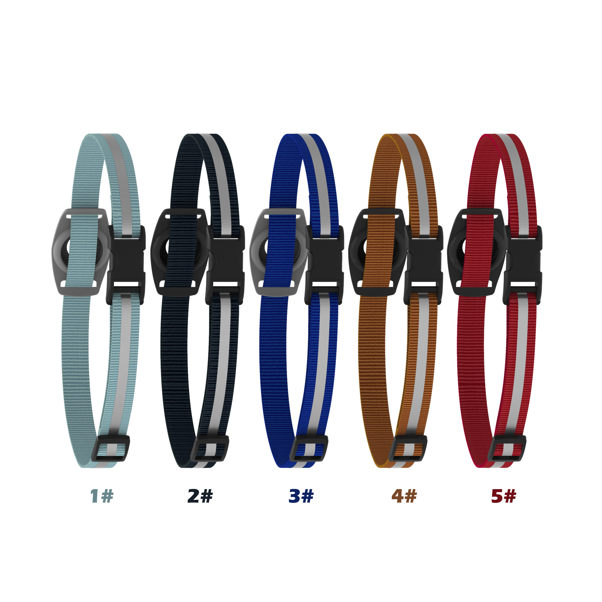 Apple AirTags用ナイロンストラップ,キャンバス,紛失防止,ラッキーチャーム付き