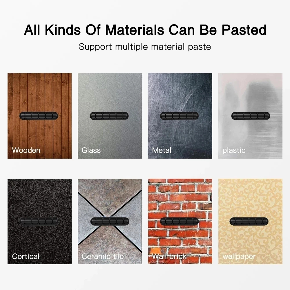 NNBILI ケーブルホルダークリップ ケーブルオーガナイザー シリコン USB ケーブルワインダー管理クリップ 自己粘着 マウス キーボード ヘッドセット用