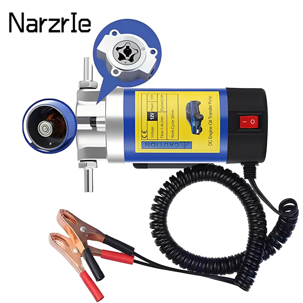 Bomba de transferência de óleo portátil, 1-4l/min, 12v, extrator de sucção de fluido, mudança elétrica, ferramenta de sifão para carro, motocicletas, barcos