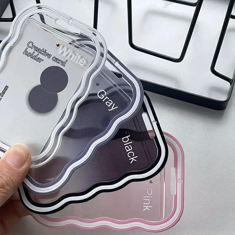 Kreatives Design Kpop Fotokartenhalter Transparenter Kartenhalter Schlüsselanhänger Fotohüllen Buskarte Studentenkartenetui Fotorschutz