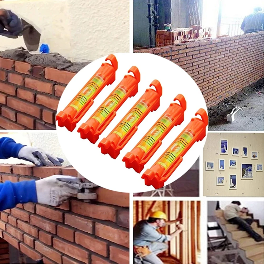 2/5 Uds línea colgante nivel de burbuja gradiente para construcción de construcción nivel de cuerda Mini herramientas de nivel de burbuja Horizontal
