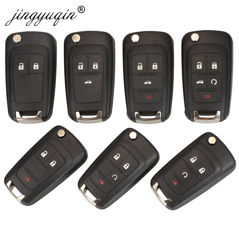 Jingyuqin flip remoto chave do carro escudo para chevrolet cruze epica lova camaro impala caber astra j corsa e insignia zafira c 2 3 4 5bt