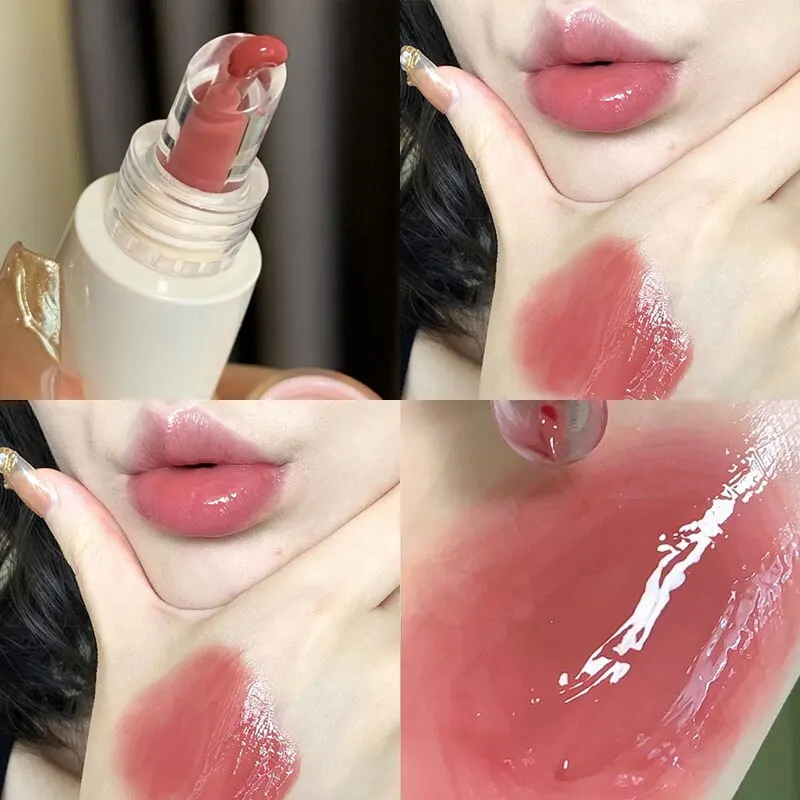 TATIBEAUTY Lip Jelly Essence Batom hidratante Lip Gloss Lip Gloss Espelho Lip Gloss Batom Tender Pink Student Maquiagem