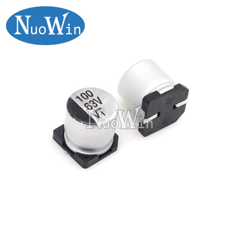 10 Uds condensador electrolítico de aluminio SMD 10V/16V/25V/35V/50V 0,47 UF 2,2 UF 10 UF 33 UF 68 UF 100 UF 220 UF 330 UF 470 UF 1000 UF