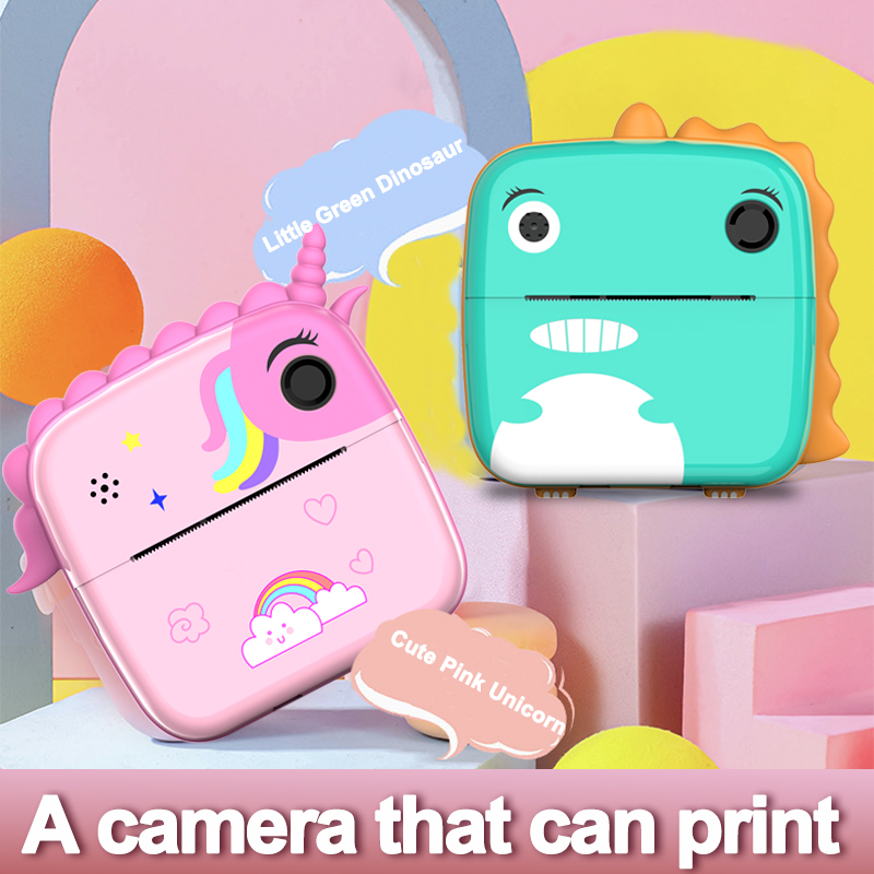 Kids Instant Print Camera Kids Digital Camera Video Recorder Toys Child Mini Thermal Printer Video Educational Toys Gift