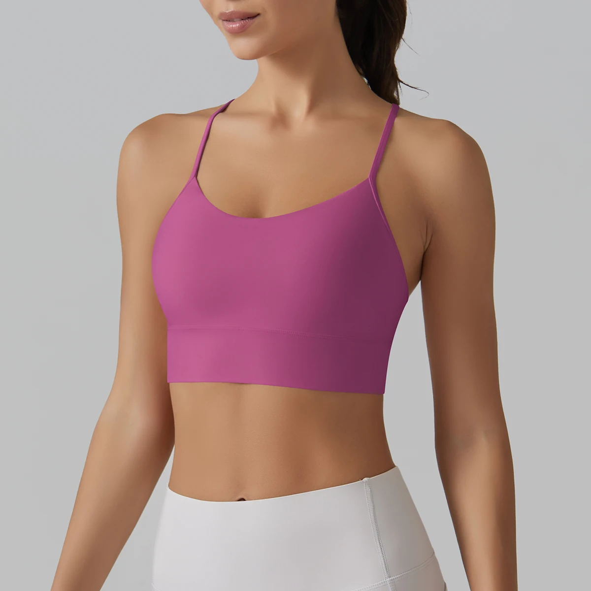 ผู้หญิงกีฬา Bra ฟิตเนสโยคะ Bra ชุดชั้นในเซ็กซี่ Y-back วิ่งโยคะ Gym Crop Top ผู้หญิง Push Up กีฬา Bra