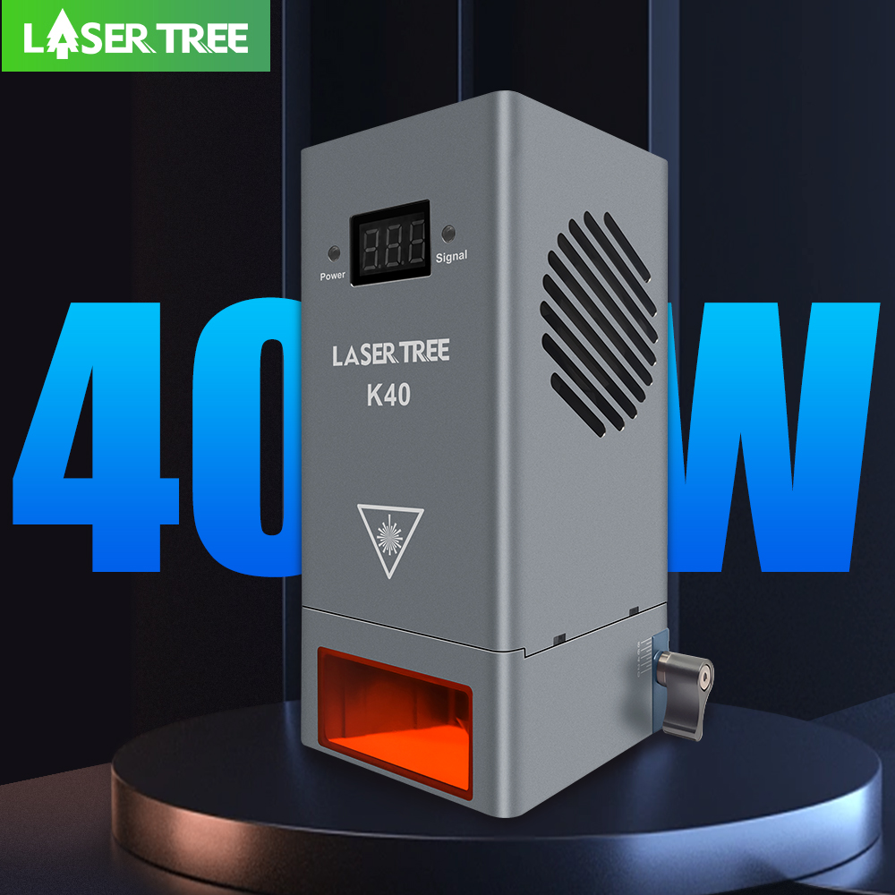 LASER TREE 20W 30W 40W 60W Лазерный модуль с Air Assist TTL Синий световой модуль для лазерного гравера с ЧПУ Режущие деревообрабатывающие инструменты