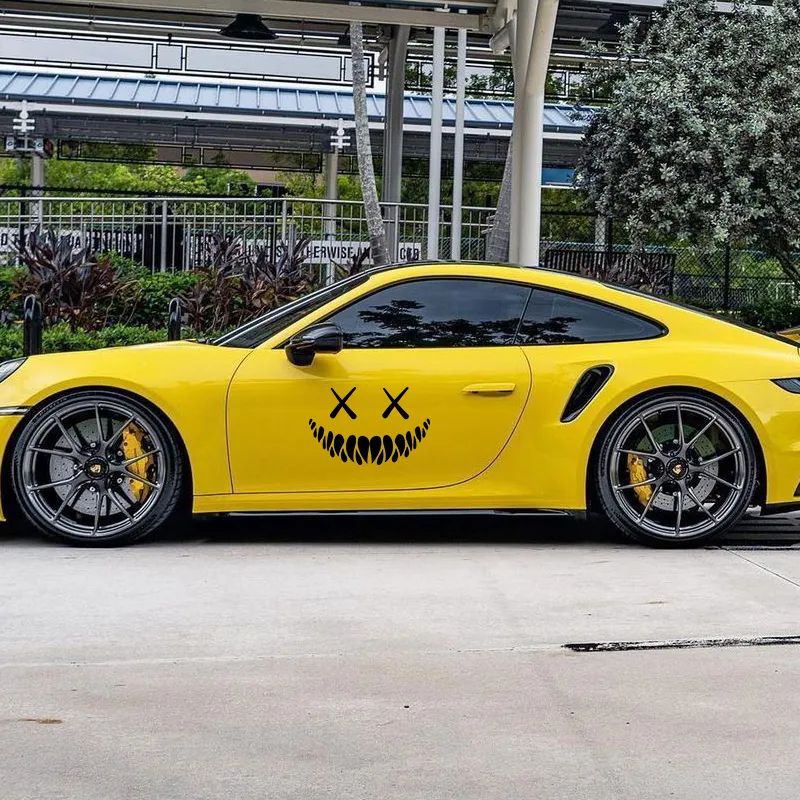 Demon Smiling Face Car Stickers for Rear Windshield Cool Auto Body Styling Waterproof Decoration Automobile Window Vinyl Decals