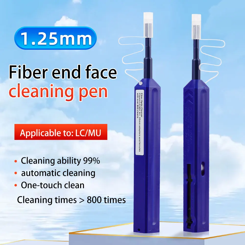SAIVXIAN Glasfaser-Reinigungsstift SC/FC/ST/LC/MU Endflächenreiniger Reinigungswerkzeug Reinigungsadapter Flanschkupplung für optische Module