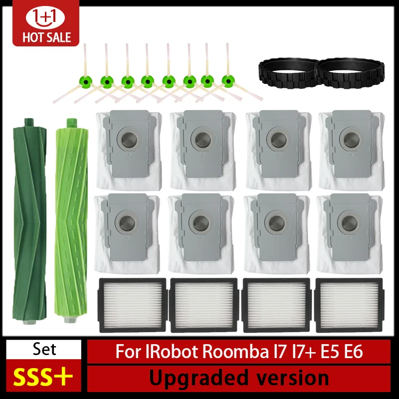 iRobot ルンバ i7 i7 i6 i8 i3 プラス E5 E7 E&I シリーズ Hepa フィルターサイドブラシメインブラシ掃除機交換アクセサリー