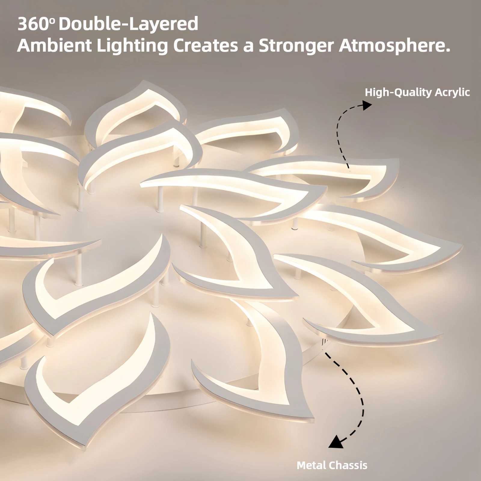 LED-plafondkroonluchter Acryl Kamerdecoratie Keuken Eetkamer Koffiebar Binnenplafond Hanglamp Afstandsbediening Licht