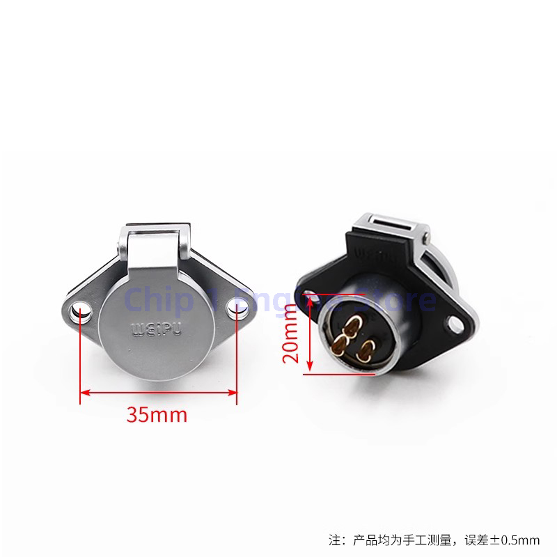 Für weipu wp20 stecker luftfahrt stecker wp20 bis z 2 3 4 5 7 9 12-poliger industrieller wasserdichter stecker für männlich und weiblich ip44