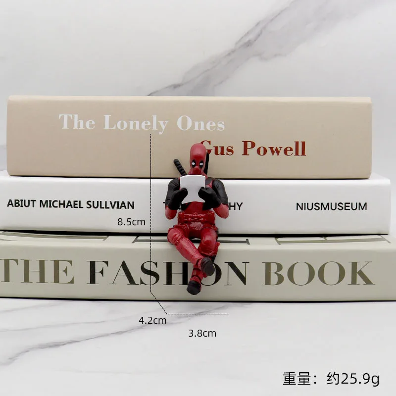 6 ตกแต่งโต๊ะ Deadpool รถบ้านสํานักงาน 8 ซม.X-MAN ตลกน่ารักรูปของเล่น