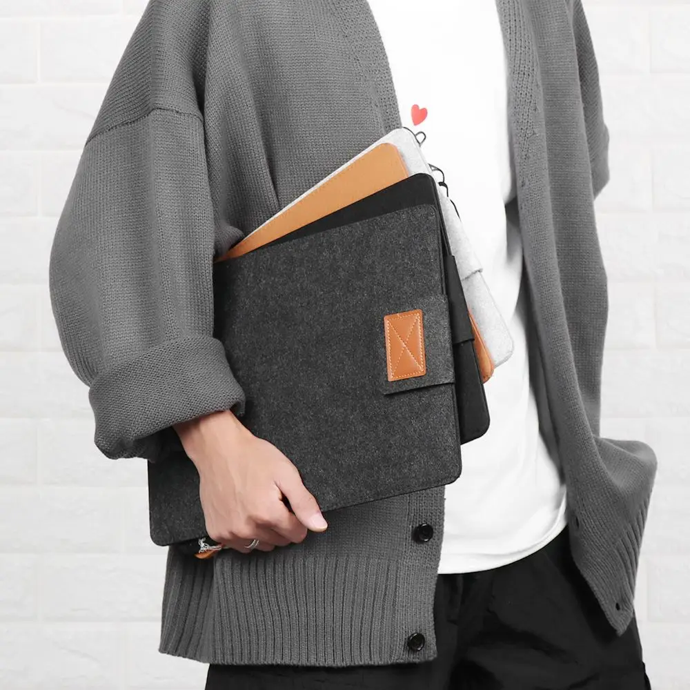 Anti-Scratch Felt Protector กระเป๋าแล็ปท็อปกระเป๋าแท็บเล็ตป้องกันกระเป๋า Light สําหรับ 11 13 15 นิ้ว iPad Pro Kindle macbook