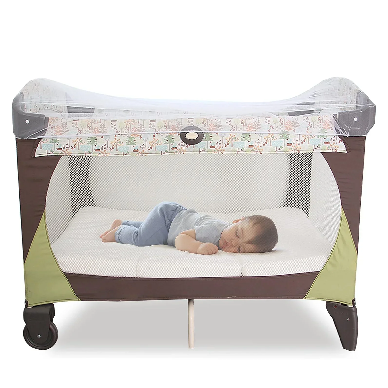 Baby Mosquito Net for Stroller Reusable Bug Net for Stroller Portable Mini Crib Portable & Durable Baby Insect Netting